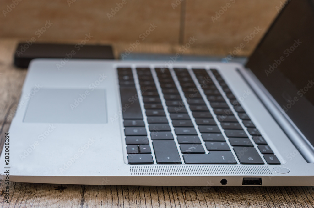 Technological objects in a table. Technological objects in a table.