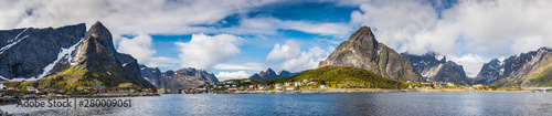 Reine Fjord Panorama, Lofoten Islands, Norway photo