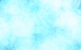 Ice blue abstract hexagons, background texture