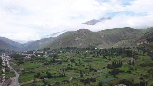 Verkhnaya Balkariya village in the Caucasus in Russia photo