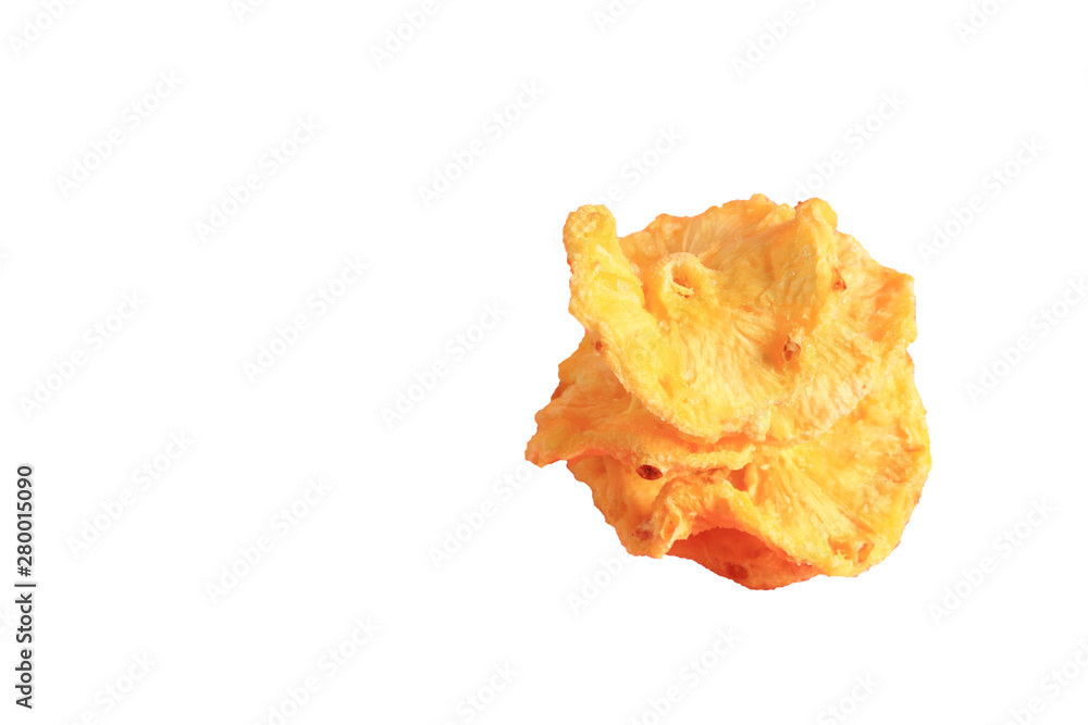 Fototapeta premium pineapple snack isolated on white background