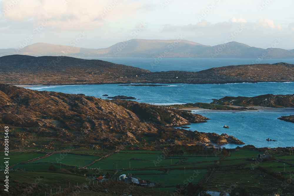 rocky sea coastline in Ireland