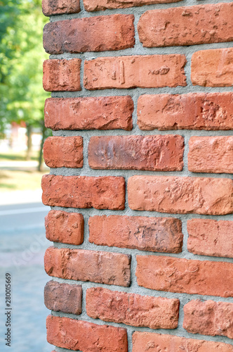 brick wall corner edge