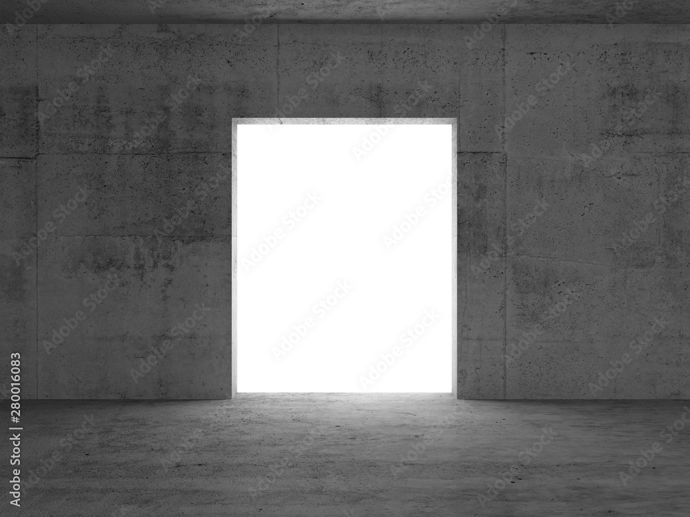 Glowing white doorway. Abstract 3d Glowing white doorway. Abstract 3d
