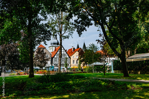 Historic city center and park in Lippstadt