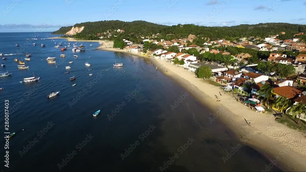 Aerial view of Gamboa do Morro de Sao Paulo, Bahia, Brazil Aerial view of Gamboa do Morro de Sao Paulo, Bahia, Brazil