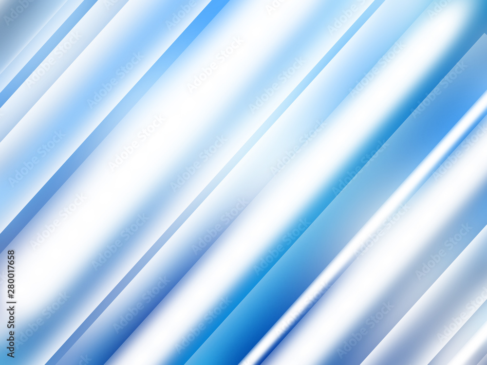 Fototapeta premium Abstract blue background with light diagonal lines. Speed motion design. Dynamic sport texture. Technology stream illustration