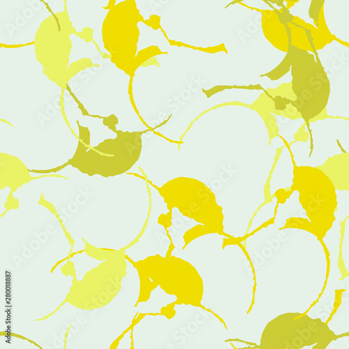 Urban UFO camouflage of various shades of yellow, grey and green colors