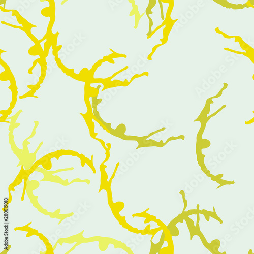 Urban UFO camouflage of various shades of yellow, grey and green colors