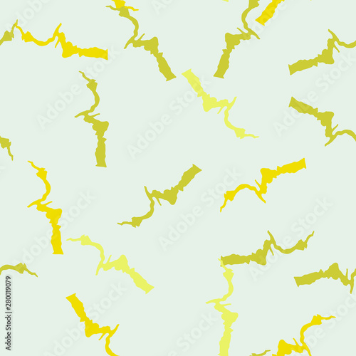 Urban UFO camouflage of various shades of yellow, grey and green colors
