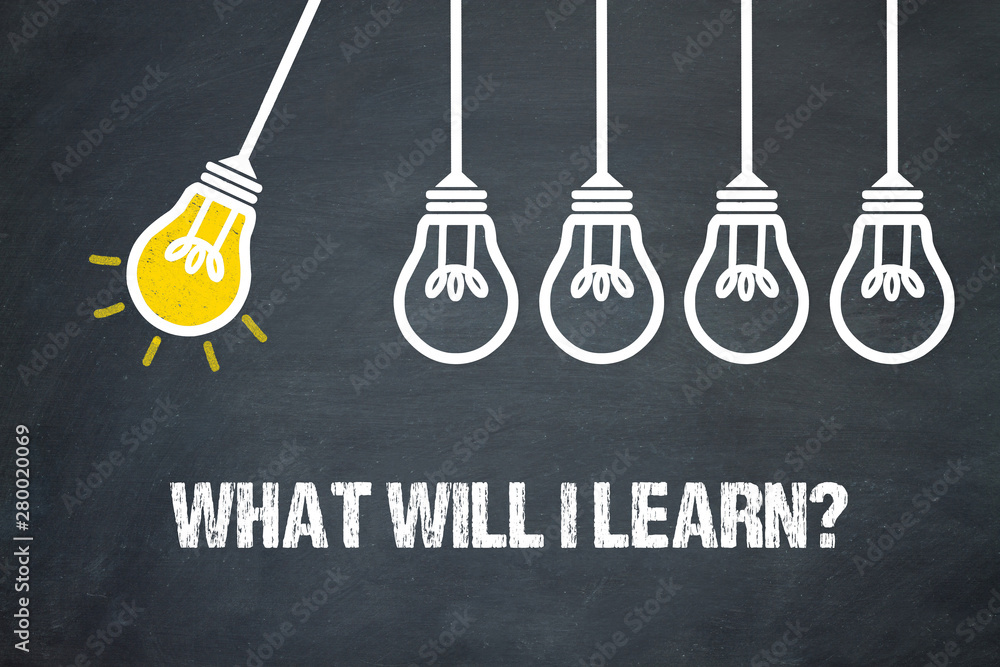 Fototapeta premium What will I learn?