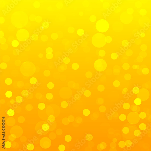 Yellow and orange Summer Bokeh Background. vector.