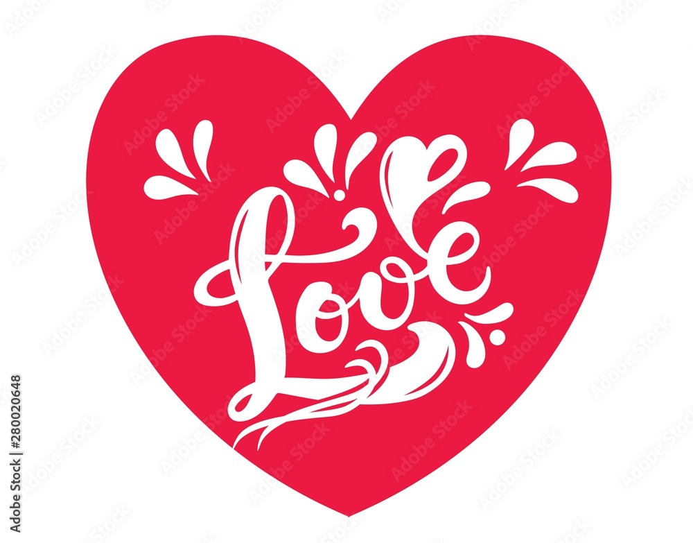 Love. Hand drawn lettering. Vector illustration. Perfect logo for Wedding or Valentine's day design Love. Hand drawn lettering. Vector illustration. Perfect logo for Wedding or Valentine's day design