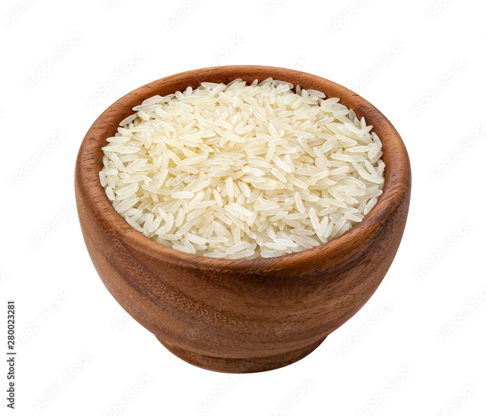 Basmati rice isolated on white background with clipping path Basmati rice isolated on white background with clipping path