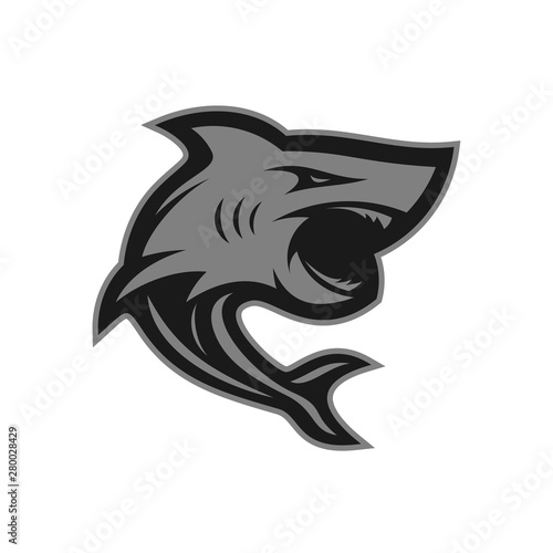 Fototapeta Naklejka Na Ścianę i Meble -  Shark Logo Design Vector. Sharks Logo for a club or sport team