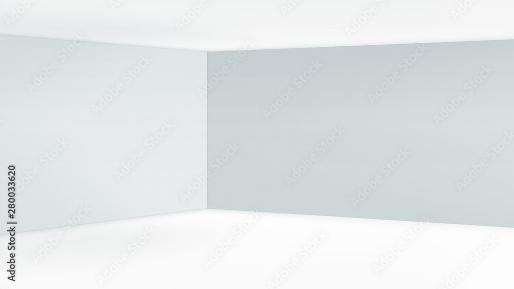 Empty corner with blue walls and floor. Empty room studio gradient used for background and display your product. 3d illustration Empty corner with blue walls and floor. Empty room studio gradient used for background and display your product. 3d illustration