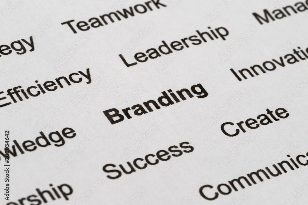 Obraz premium Customer Service Buzzwords on Printed Paper