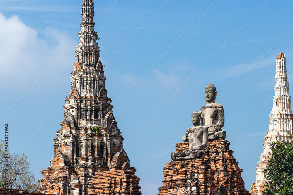 Wat Chaiwatthanaram temple. It is one of Ayutthaya’s most impressive temples.