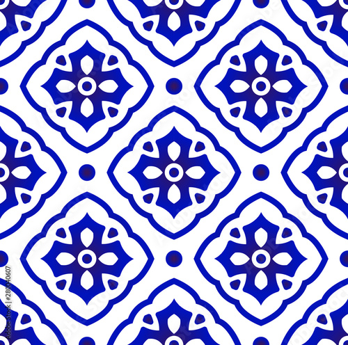 blue and white pattern