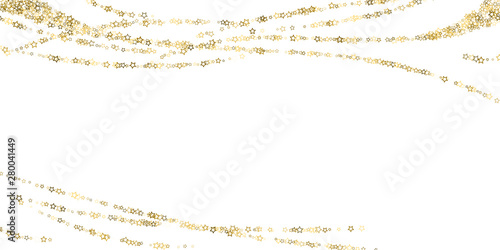 Glitter Stars. Luxury Confetti tiny Gold Christmas