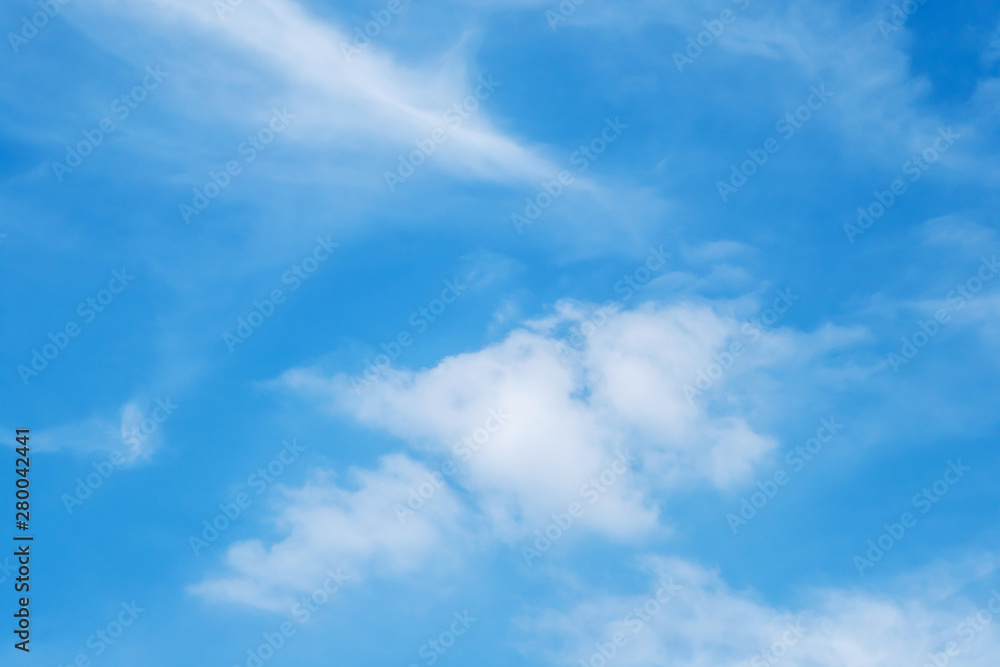 The white clouds in the sky in the afternoon. The white clouds in the sky in the afternoon.