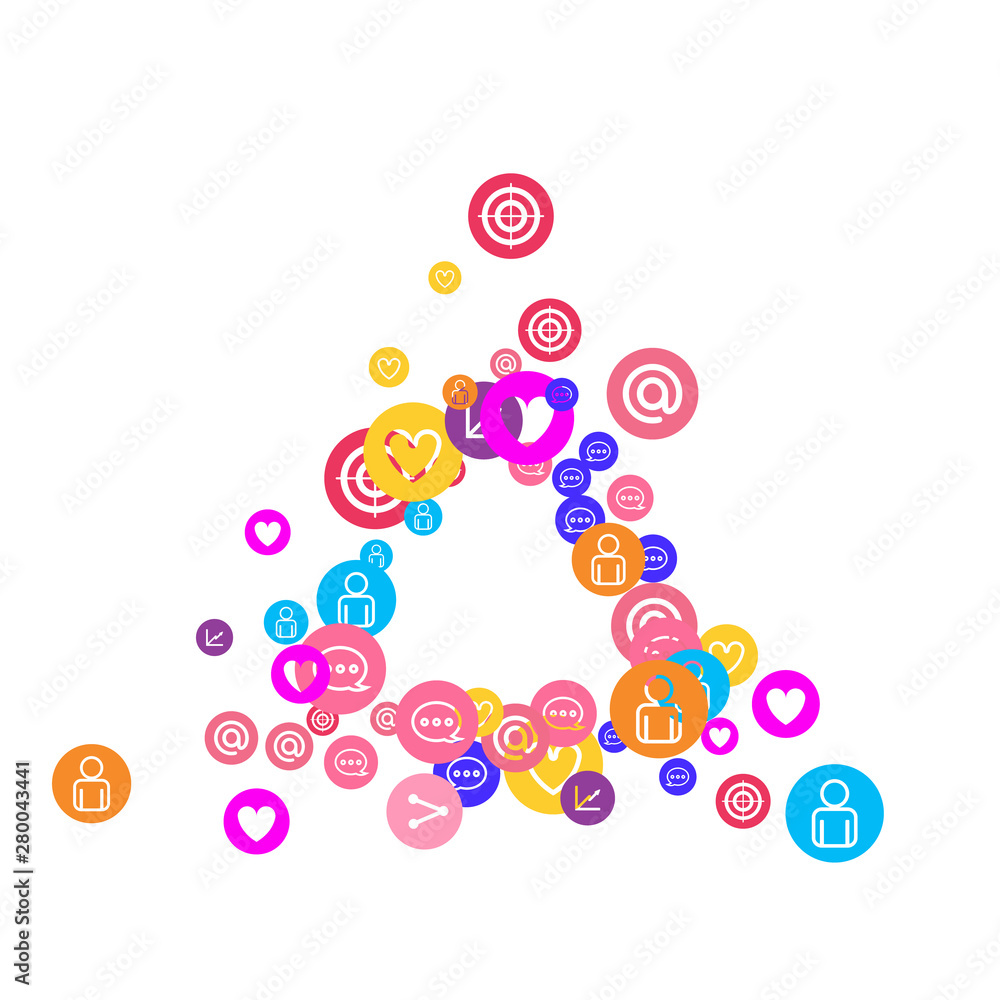 Social media marketing, Communication concept. Social media marketing, Communication concept.