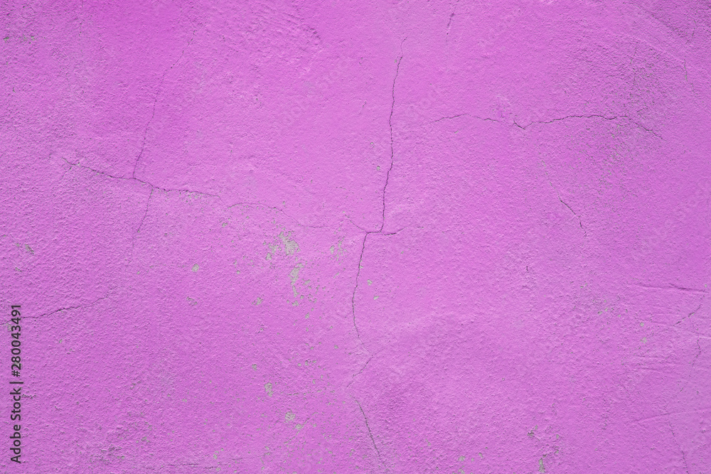 Wall fragment with scratches and cracks. Concrete weathered violet wall Wall fragment with scratches and cracks. Concrete weathered violet wall