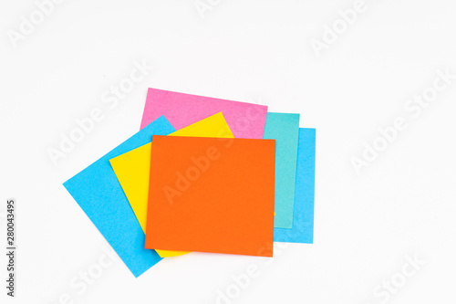Blank post it on white background