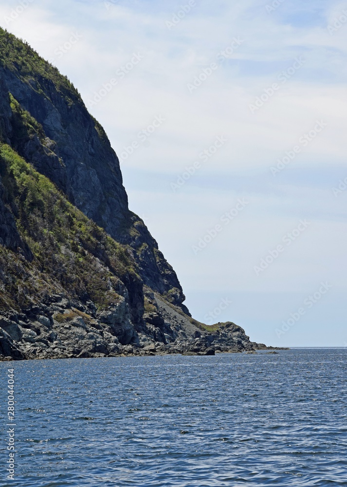 shoreline  along the Bonne Bay in the Gros Morne National Park, Newfoundland and Labrador Canada