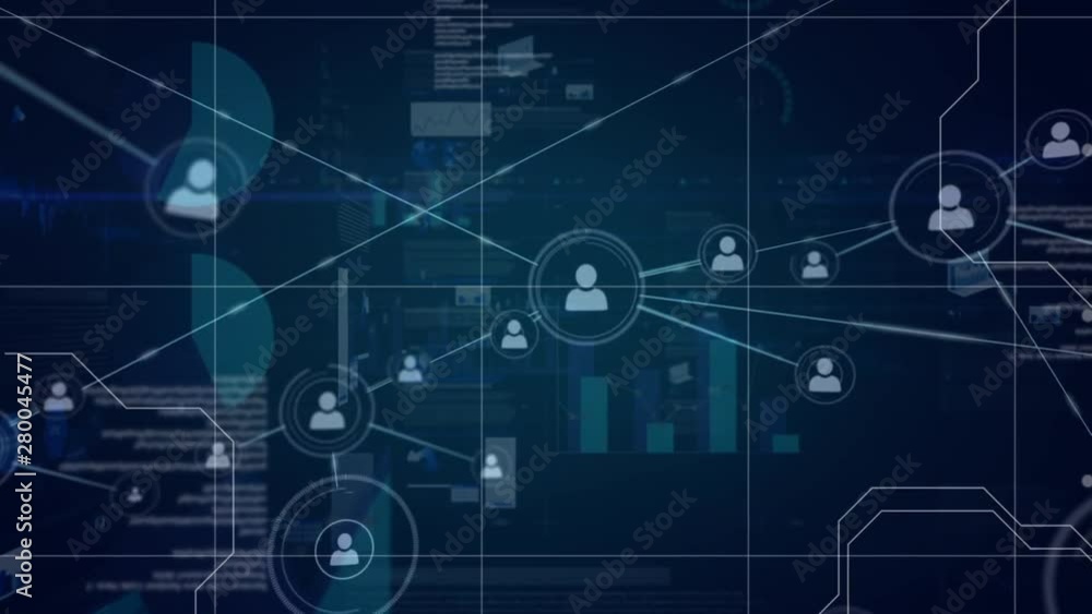 Profile icons with program codes and graphs Profile icons with program codes and graphs