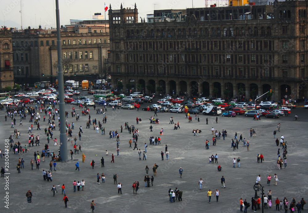 Fototapeta premium Plaza Zocalo, Mexico-city.