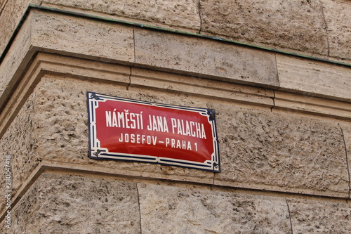 Straßenschild Praha