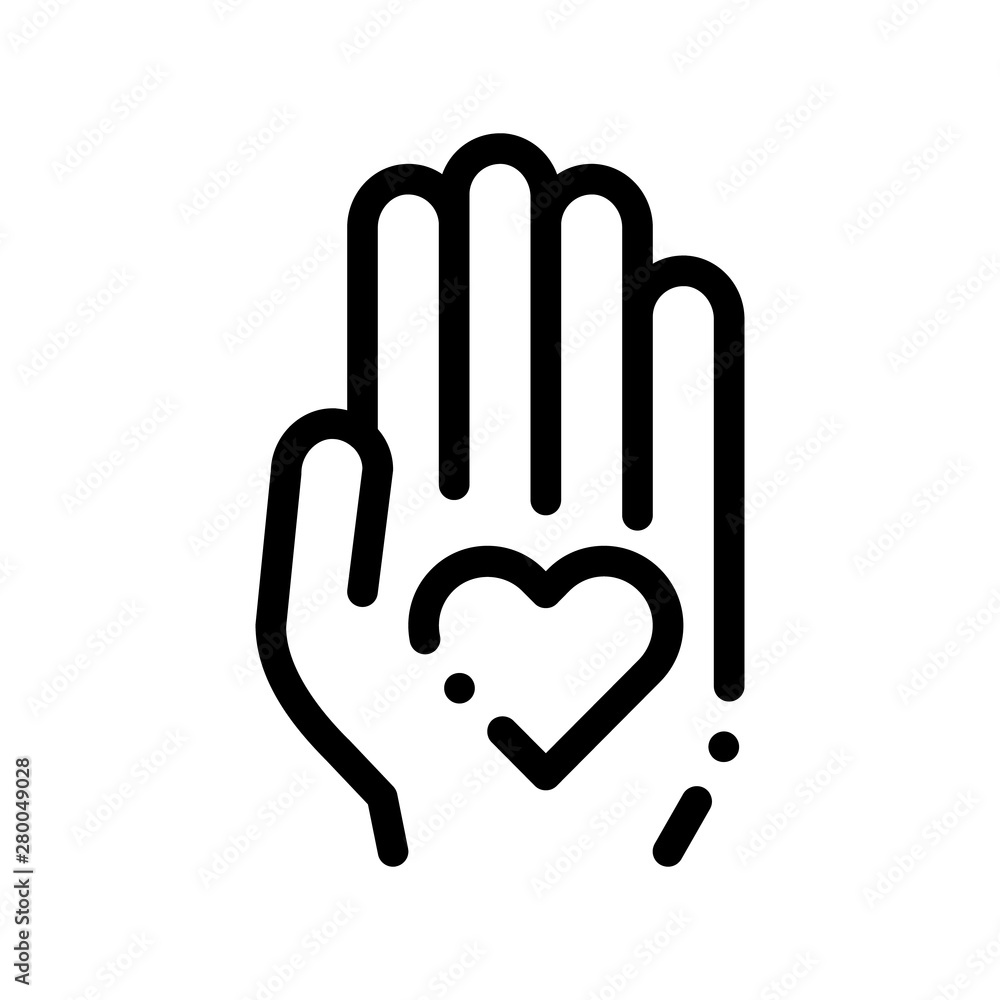 Volunteers Support Hand Love Vector Thin Line Icon. Volunteers Support, Charitable Organizations, Two Hand Keeping Heart Linear Pictogram. Big Blood Donor Contour Illustration Volunteers Support Hand Love Vector Thin Line Icon. Volunteers Support, Charitable Organizations, Two Hand Keeping Heart Linear Pictogram. Big Blood Donor Contour Illustration