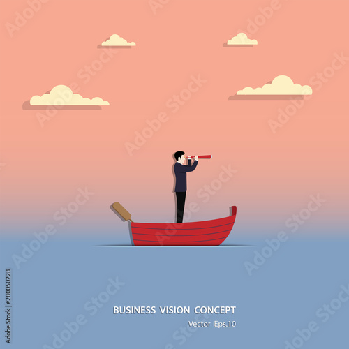 Business vision concept vector illustration design