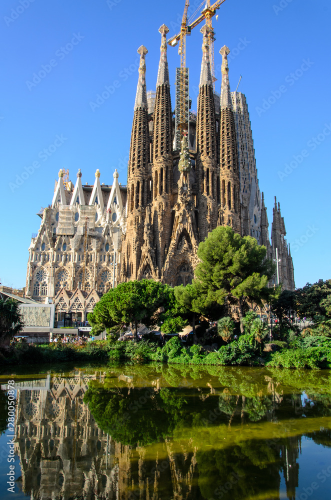 sagrada familia, barcelona, spain, unesco,