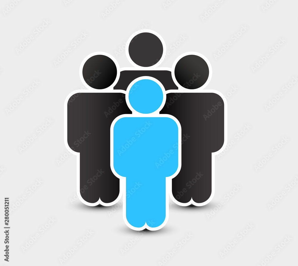 People icon in trendy flat style. Persons symbol for your infographics website design, logo. Crowd signs. Team or user group concept. Isolated on white background. People icon in trendy flat style. Persons symbol for your infographics website design, logo. Crowd signs. Team or user group concept. Isolated on white background.