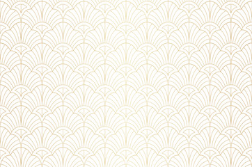 Fototapete Goldene abstrakte geometrische Muster Elegantes Jugendstil Muster minimalistisch  © daniela