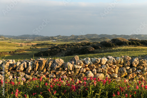 Menorca panoramic view. countryside landscape. Balearic Islands, Spain