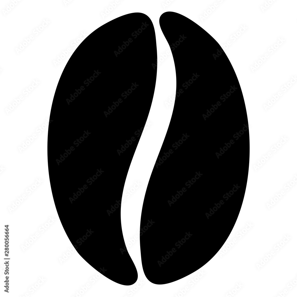 vector illustration of a coffee bean vector illustration of a coffee bean
