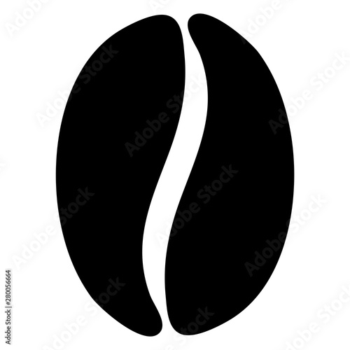 vector illustration of a coffee bean photo