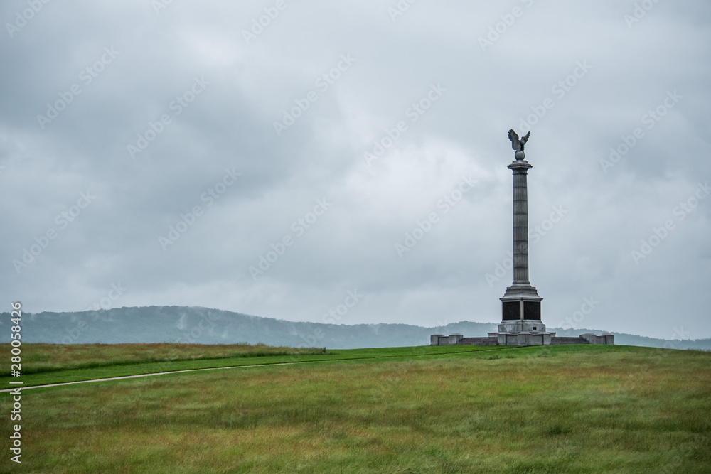 lone monument in the field 