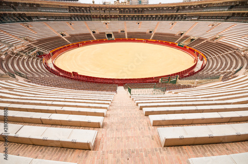 Bull ring arena in Valencia, Spain