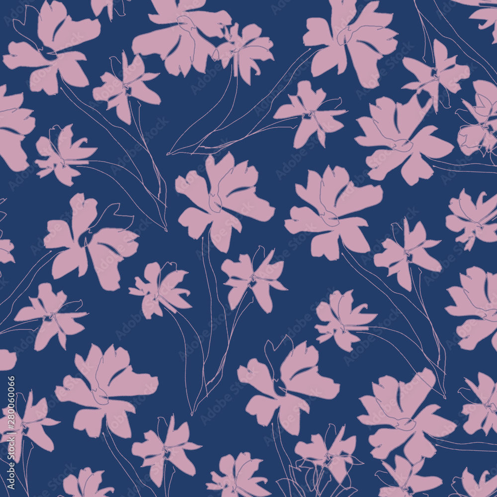 Beige flowers pattern Beige flowers pattern