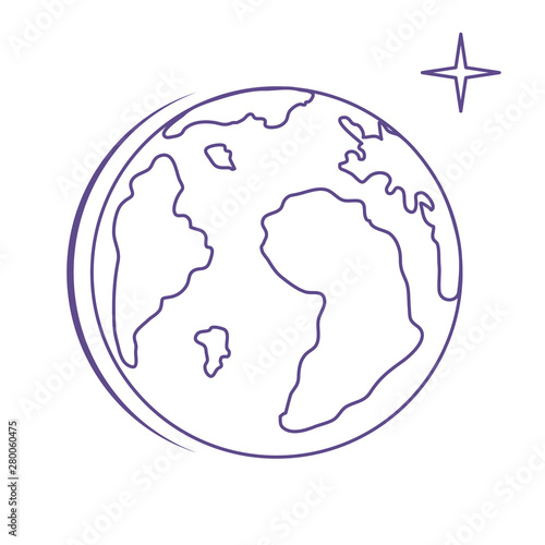 Planet Earth. World vector icon. Earth Day.