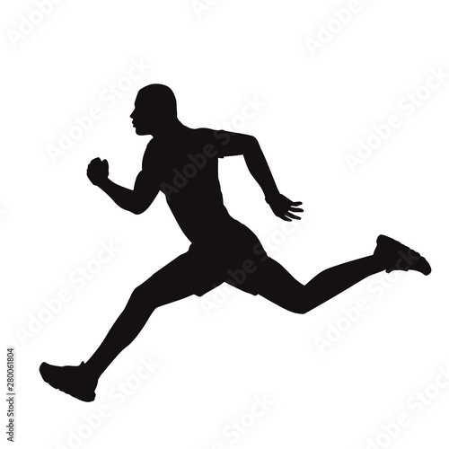 Man Running Silhouette