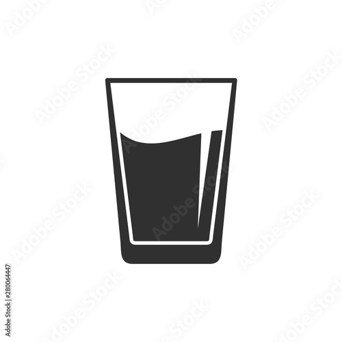 Glass of water  icon template color editable. Water cup symbol vector sign isolated on white background. Simple logo vector illustration for graphic and web design.