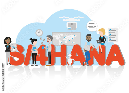 Business Team implementing S4HANA