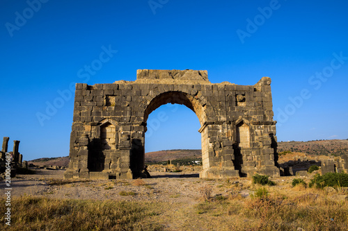 arch of triumph volubilis meknes morocco