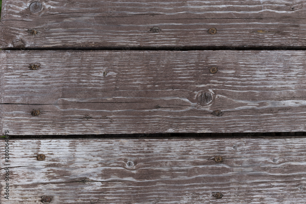 Naklejka premium Background texture wooden planks. Old grunge gray boards.