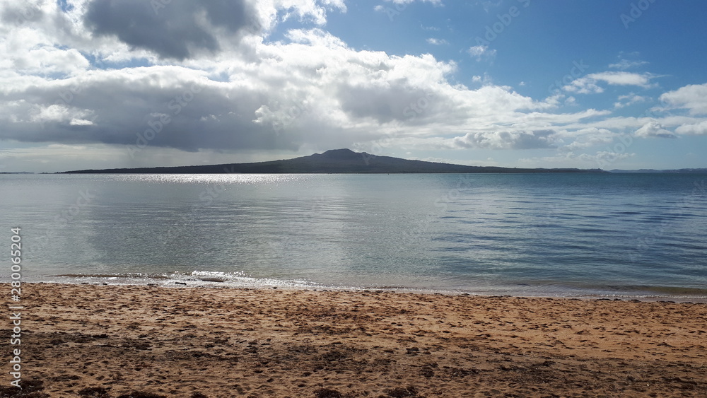 Rangitoto Island, view from Cheltenham Beach Rangitoto Island, view from Cheltenham Beach